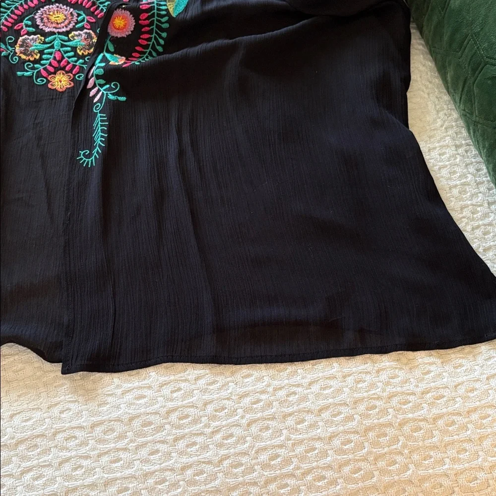 Umgee kimono black floral M/L - Picture 8 of 11